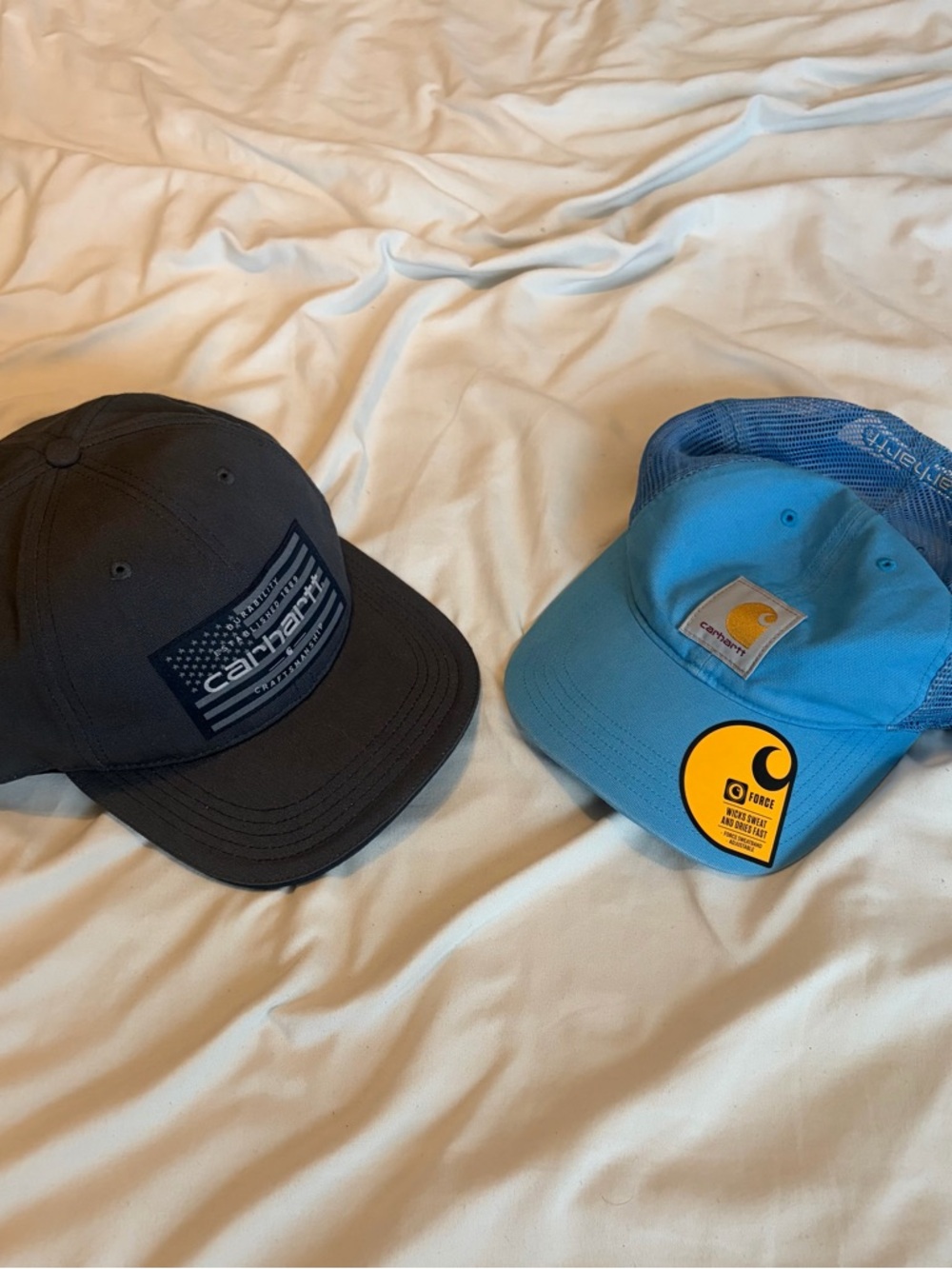 Carhartt Two-Pack Caps - Light Blue & Charcoal